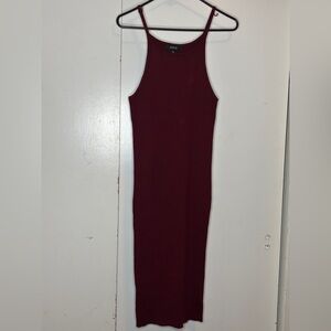 Active USA Burgundy Midi Dress